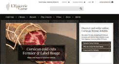 Desktop Screenshot of epicerie-corse.com