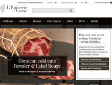 Tablet Screenshot of epicerie-corse.com